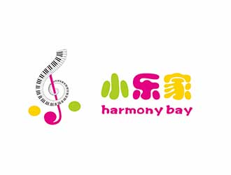 AR科技核心～雪狐設(shè)計的小樂家（中文名），harmony bay （英文名）logo設(shè)計
