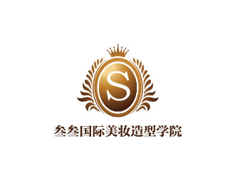 鐘炬的叁叁國際美妝造型學(xué)院logo設(shè)計(jì)