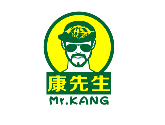 姜彥海的康先生奶茶養(yǎng)生飲品logo設計