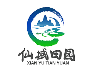 潘樂(lè)的仙域田園山水畫logologo設(shè)計(jì)