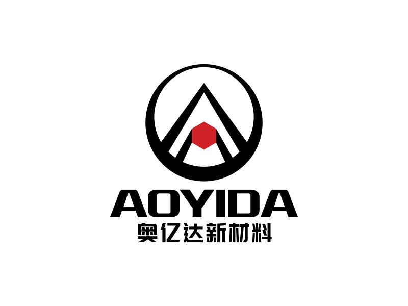 林思源的奧億達(dá)新材料logo設(shè)計