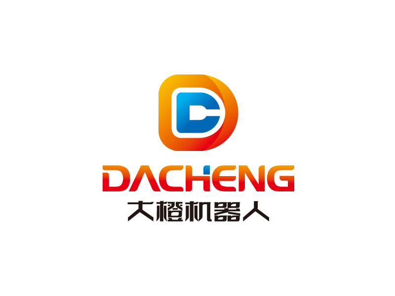 張俊的大橙機器人/橙擎機器人科技logo設(shè)計