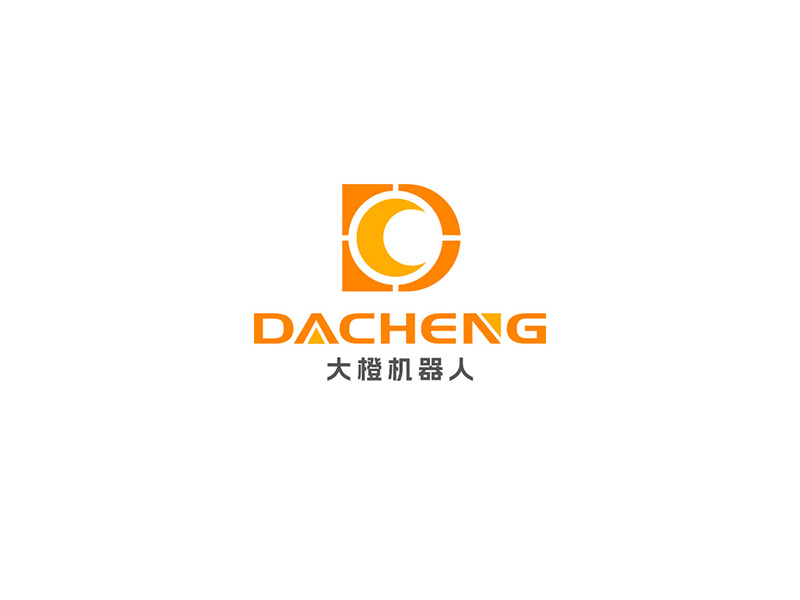 大橙機(jī)器人/橙擎機(jī)器人科技logo設(shè)計(jì)