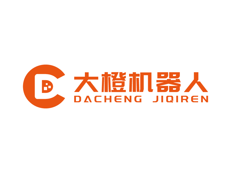 王濤的大橙機器人/橙擎機器人科技logo設(shè)計